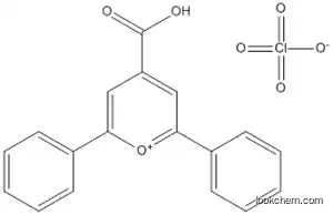 Molecular Structure of 13379-48-1 (Pyrylium, 4-carboxy-2,6-diphenyl-, perchlorate)